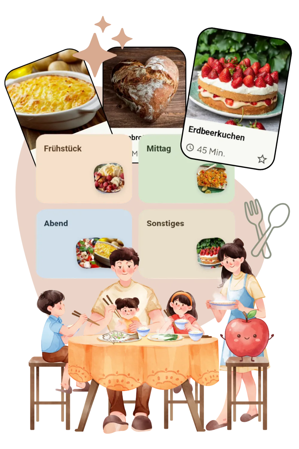 Wochenplan fürs Essen mit Rezepten